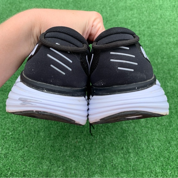 Hoka Gaviota 4 Mens 10 Shoes Road Race Distance Trainer Responsive Black White - Picture 4 of 11